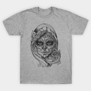 Sugar Skull Girl Day of the Dead T-Shirt